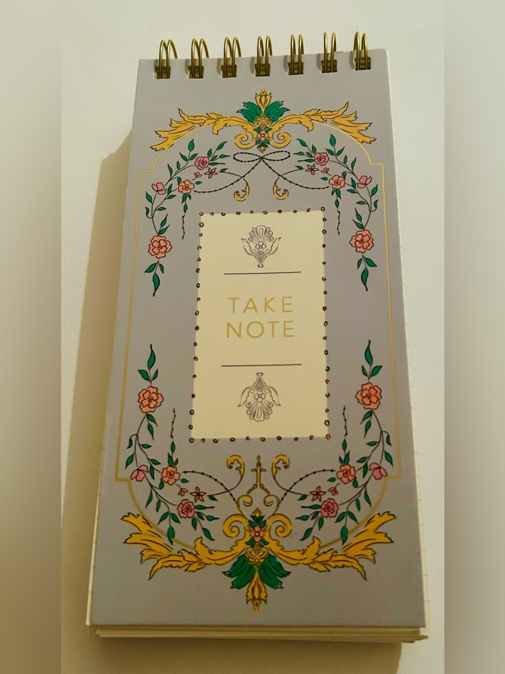 New Punch Studio Spiral Notepad Floral Design 125 Sheets made in Vietnam